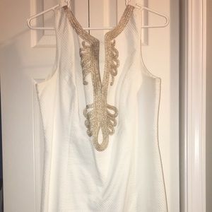 White/Gold Lilly Pulitzer dress